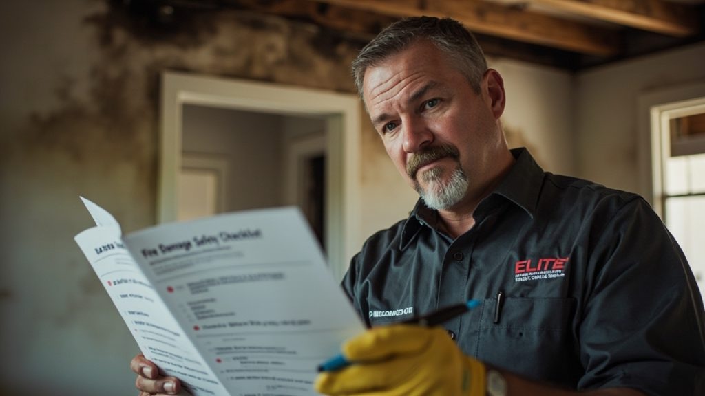 Fire Damage Safety Checklist in Louisville KY 40203
